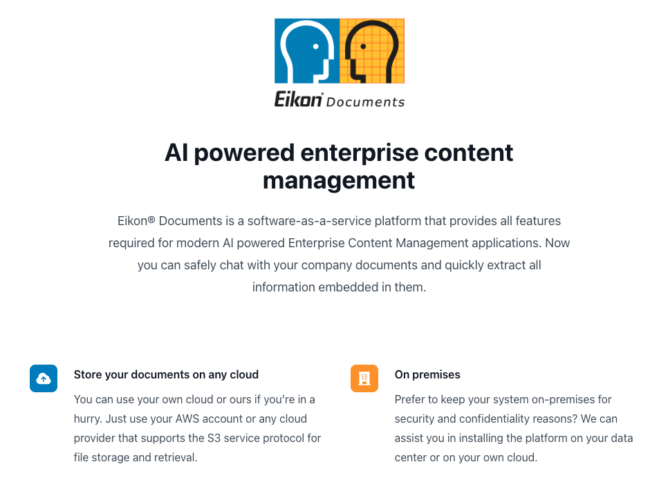 Eikon Documents Home